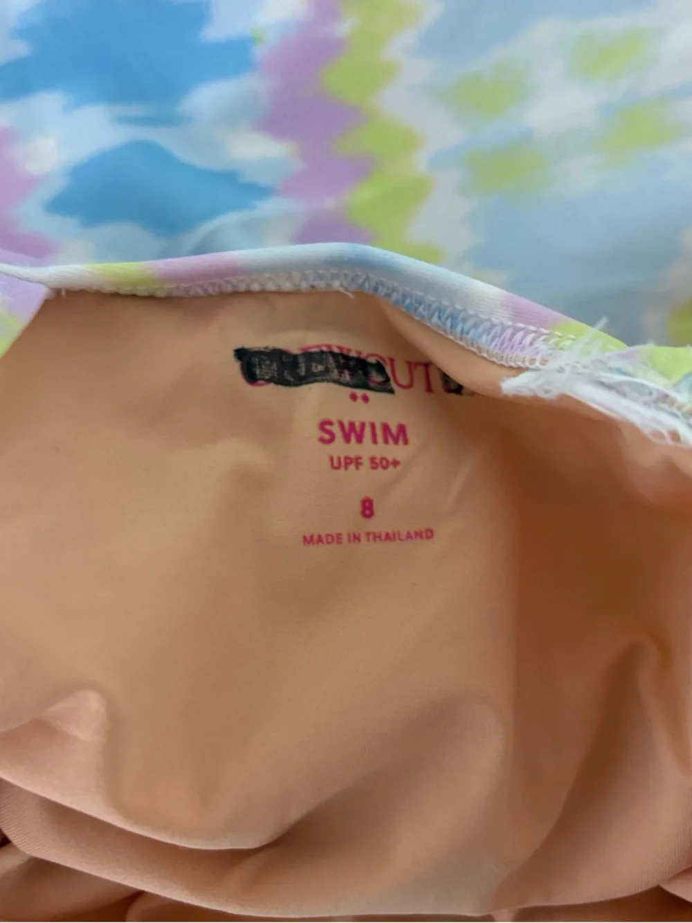J. Crew Crewcuts Girls' Tie-dyed Ruffle One-piece Swimsuit Multi